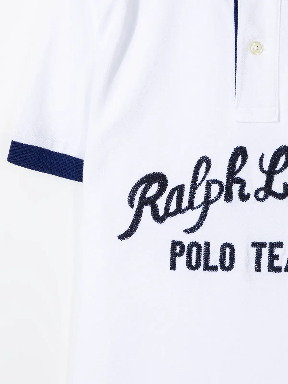POLO RALPH LAUREN KIDS ロゴプリント コットン ポロシャツ - 画像3