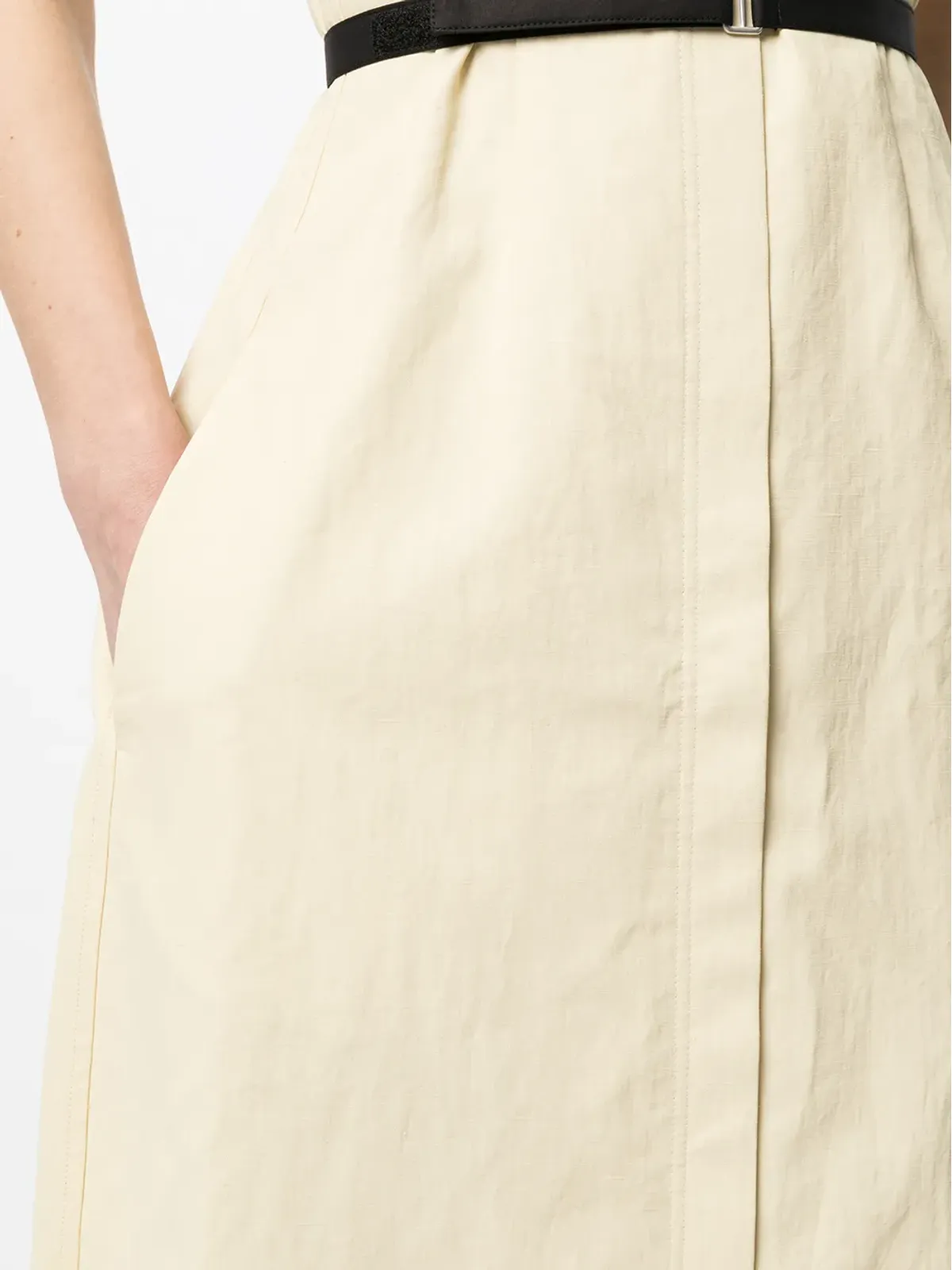 Jil Sander ベルト付きミディドレス - 画像5