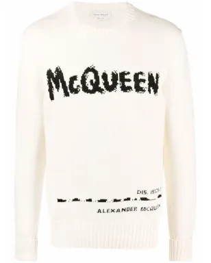 Alexander McQueen グラフィティ インターシャ編み ジャンパー - サムネイル1