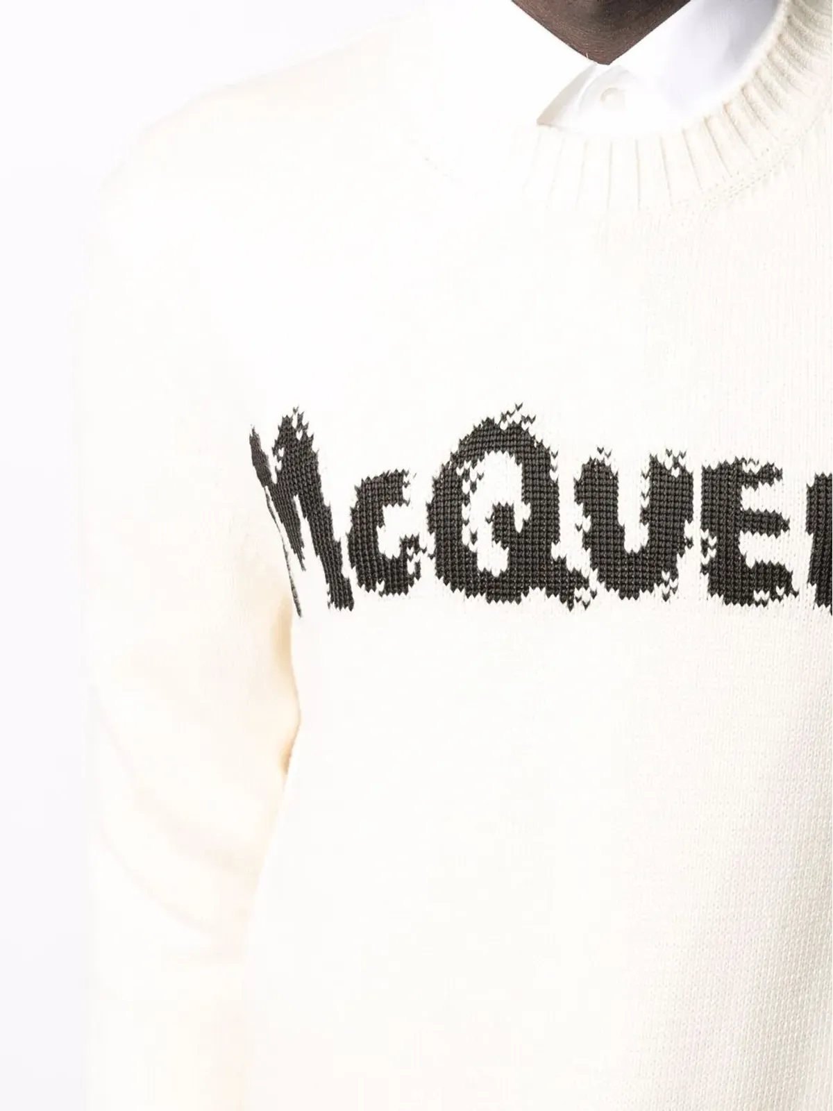 Alexander McQueen グラフィティ インターシャ編み ジャンパー - 画像5
