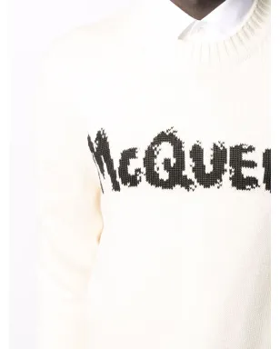 Alexander McQueen グラフィティ インターシャ編み ジャンパー - サムネイル5