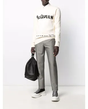 Alexander McQueen グラフィティ インターシャ編み ジャンパー - サムネイル2