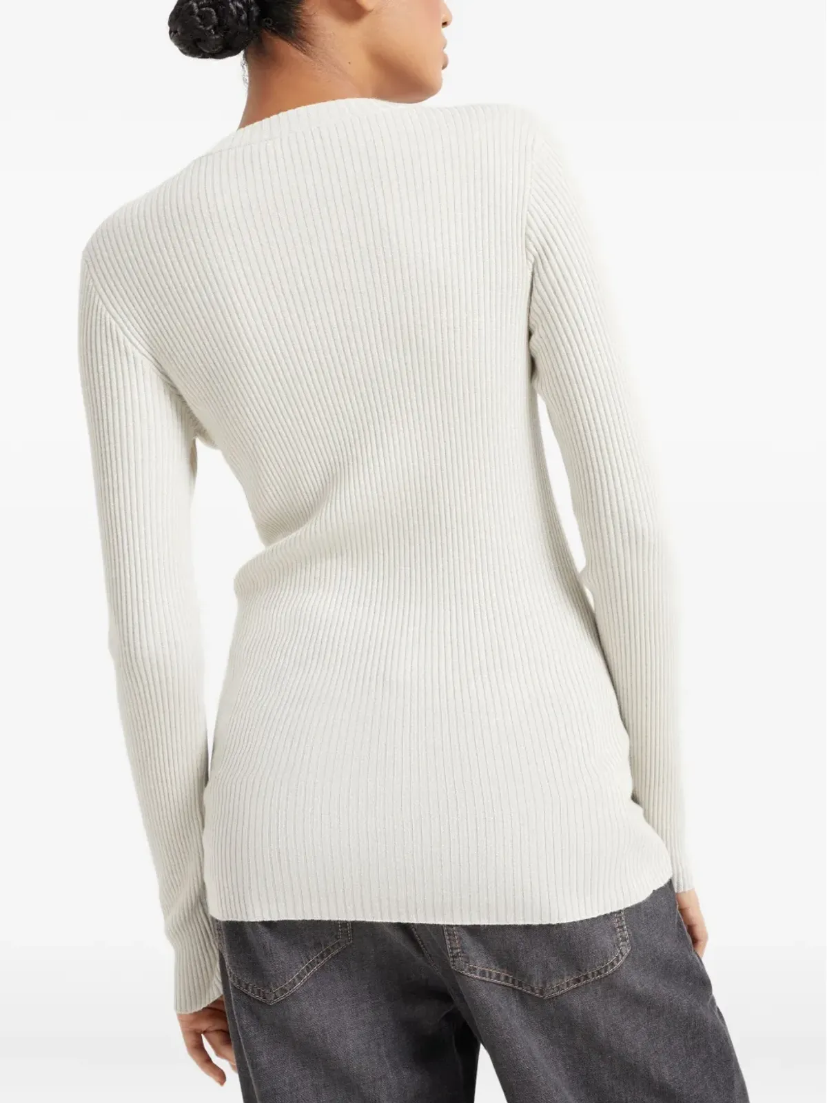 Brunello Cucinelli ファインニット長袖トップス - 画像4
