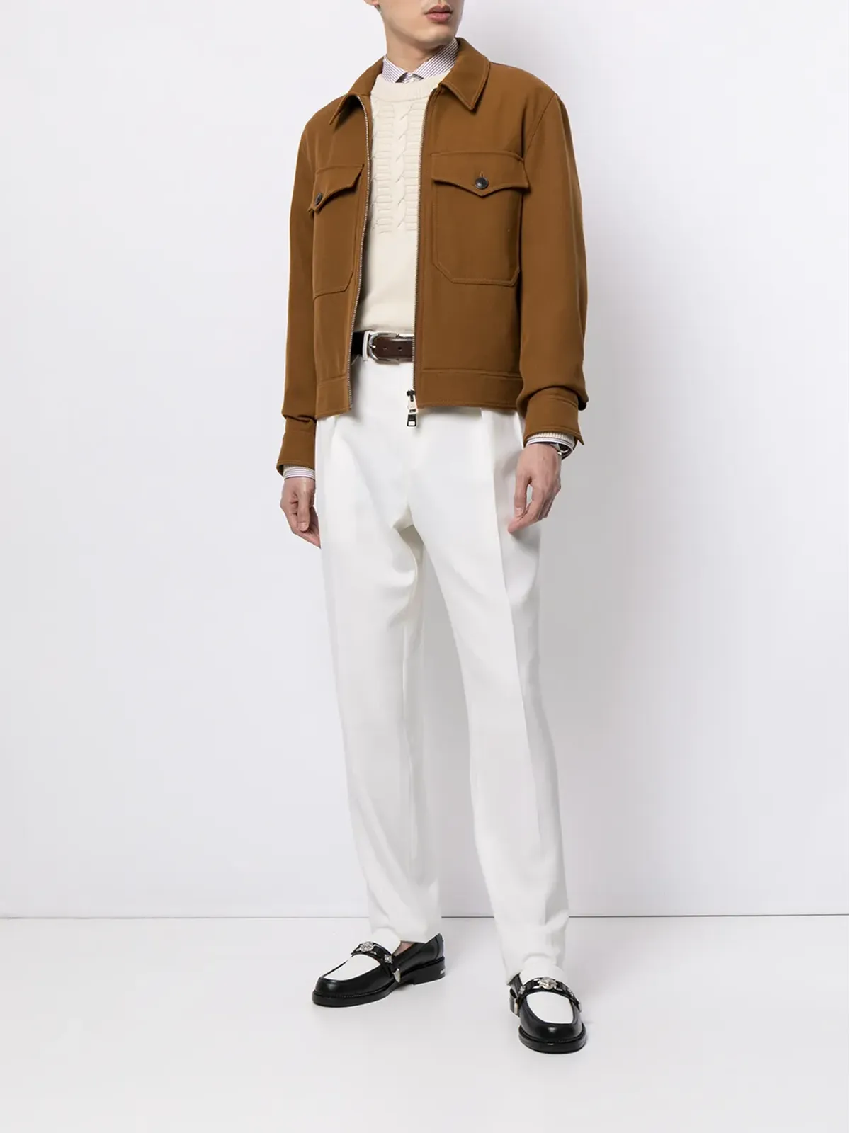 Polo Ralph Lauren ダブルプリーツ ハイウェスト トラウザーズ - 画像2