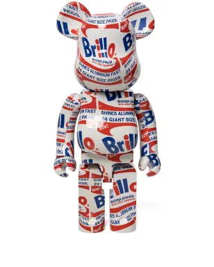 MEDICOM TOY x Andy Warhol Brillo BE@RBRICK 1000% フィギュア - レッド - サムネイル1