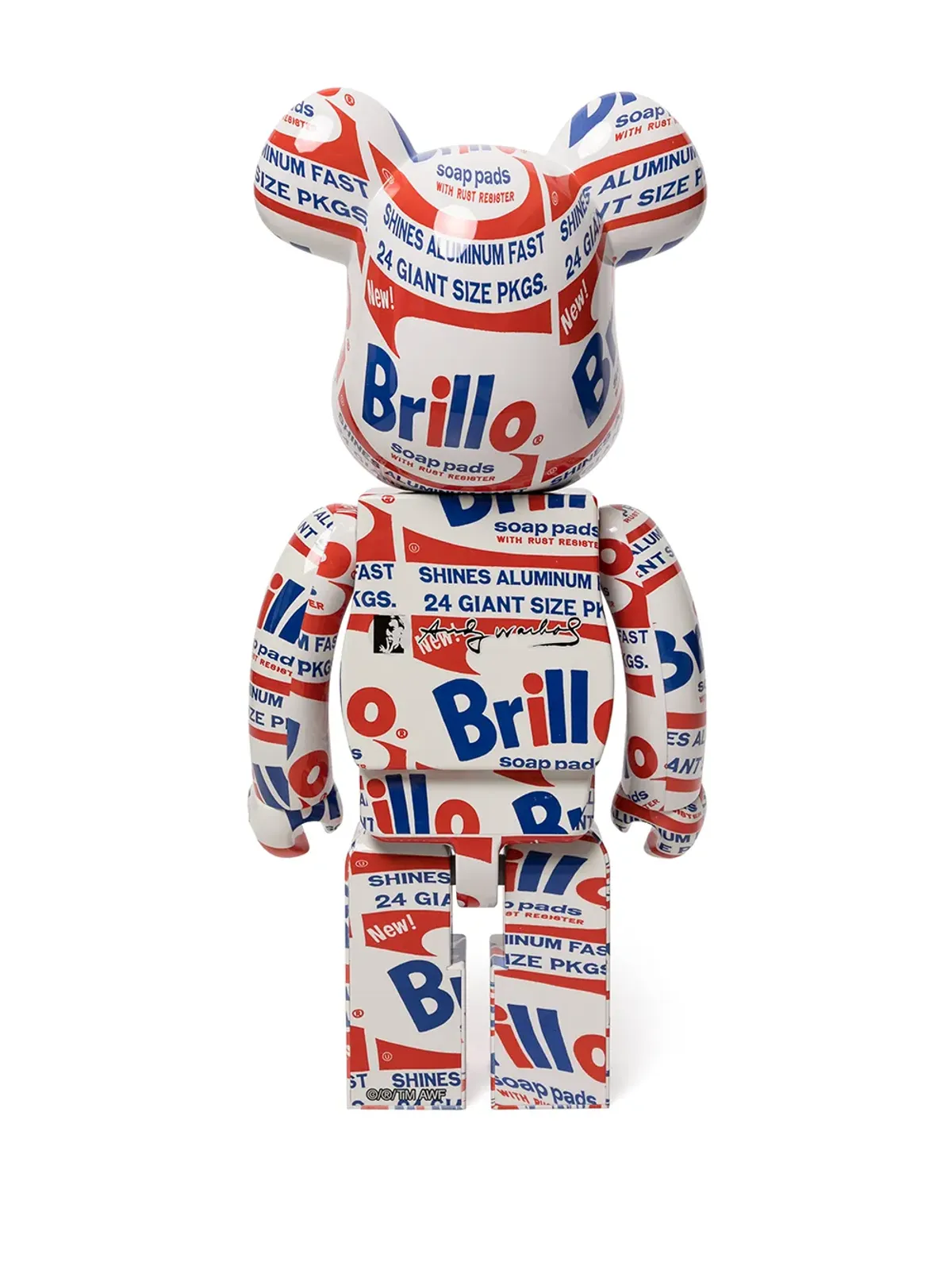 MEDICOM TOY x Andy Warhol Brillo BE@RBRICK 1000% フィギュア - レッド - 画像2