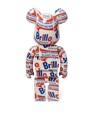 MEDICOM TOY x Andy Warhol Brillo BE@RBRICK 1000% フィギュア - レッド - サムネイル2