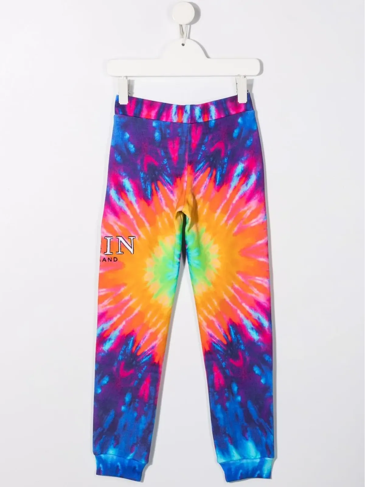 Philipp Plein Junior タイダイプリント トラックパンツ（パープル） - 画像2