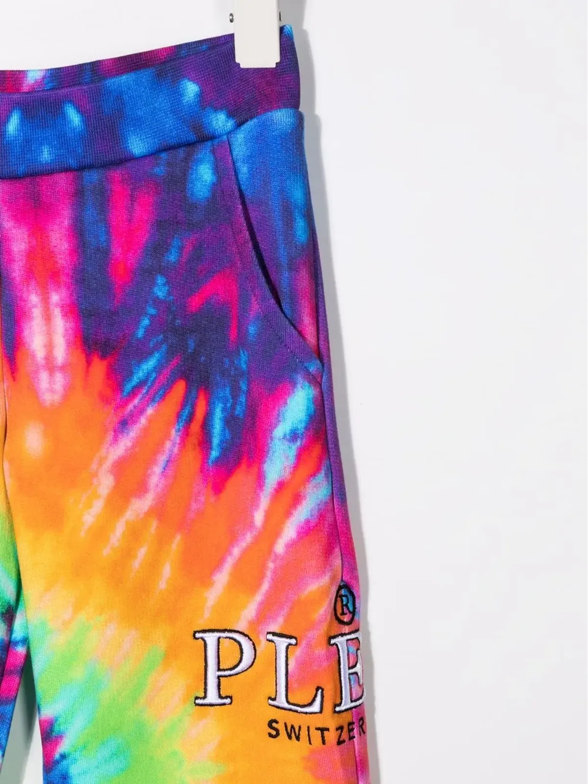 Philipp Plein Junior タイダイプリント トラックパンツ（パープル） - 画像3