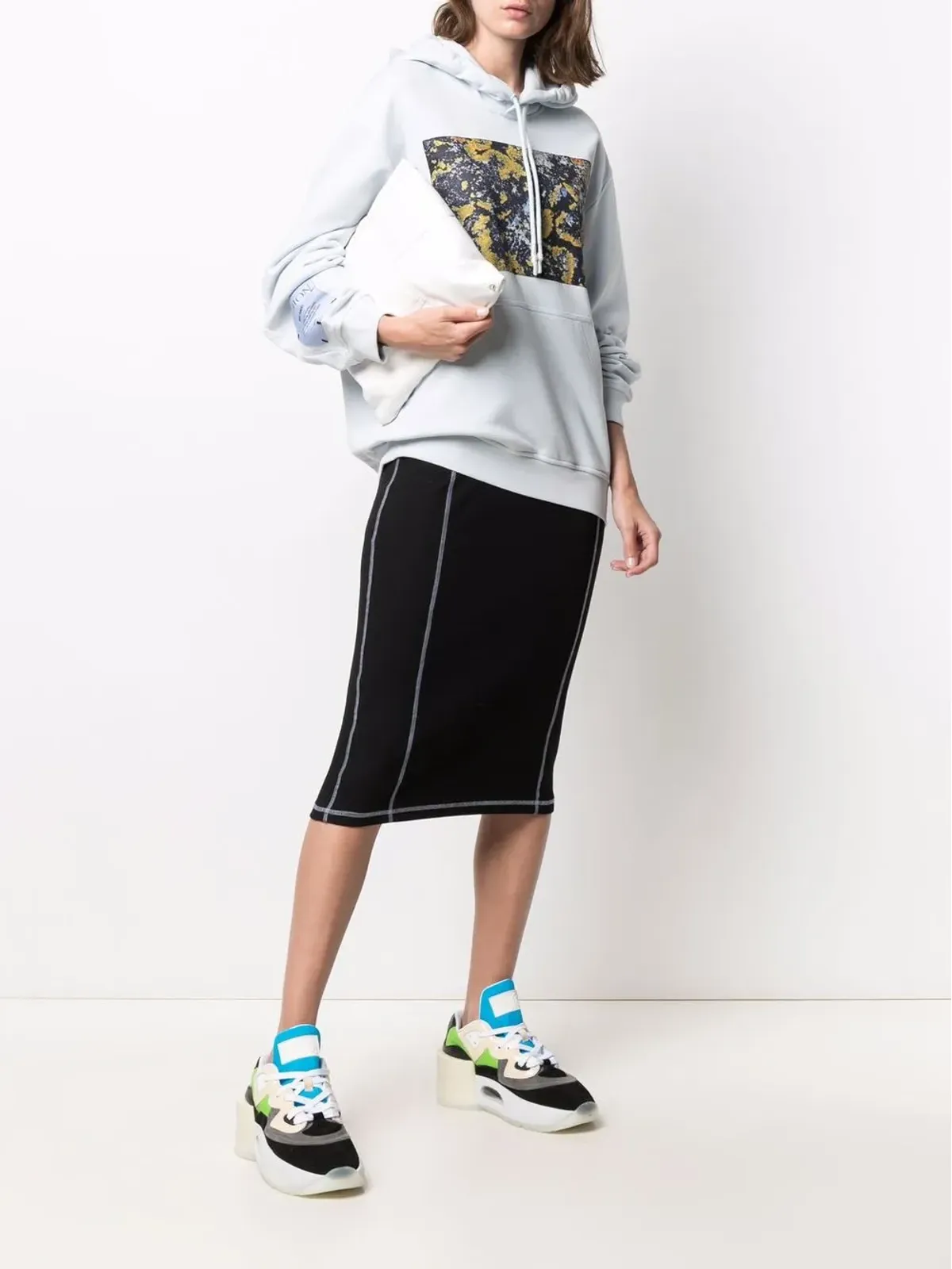 MCQ ロゴパッチ袖フード付きパーカー - 画像2