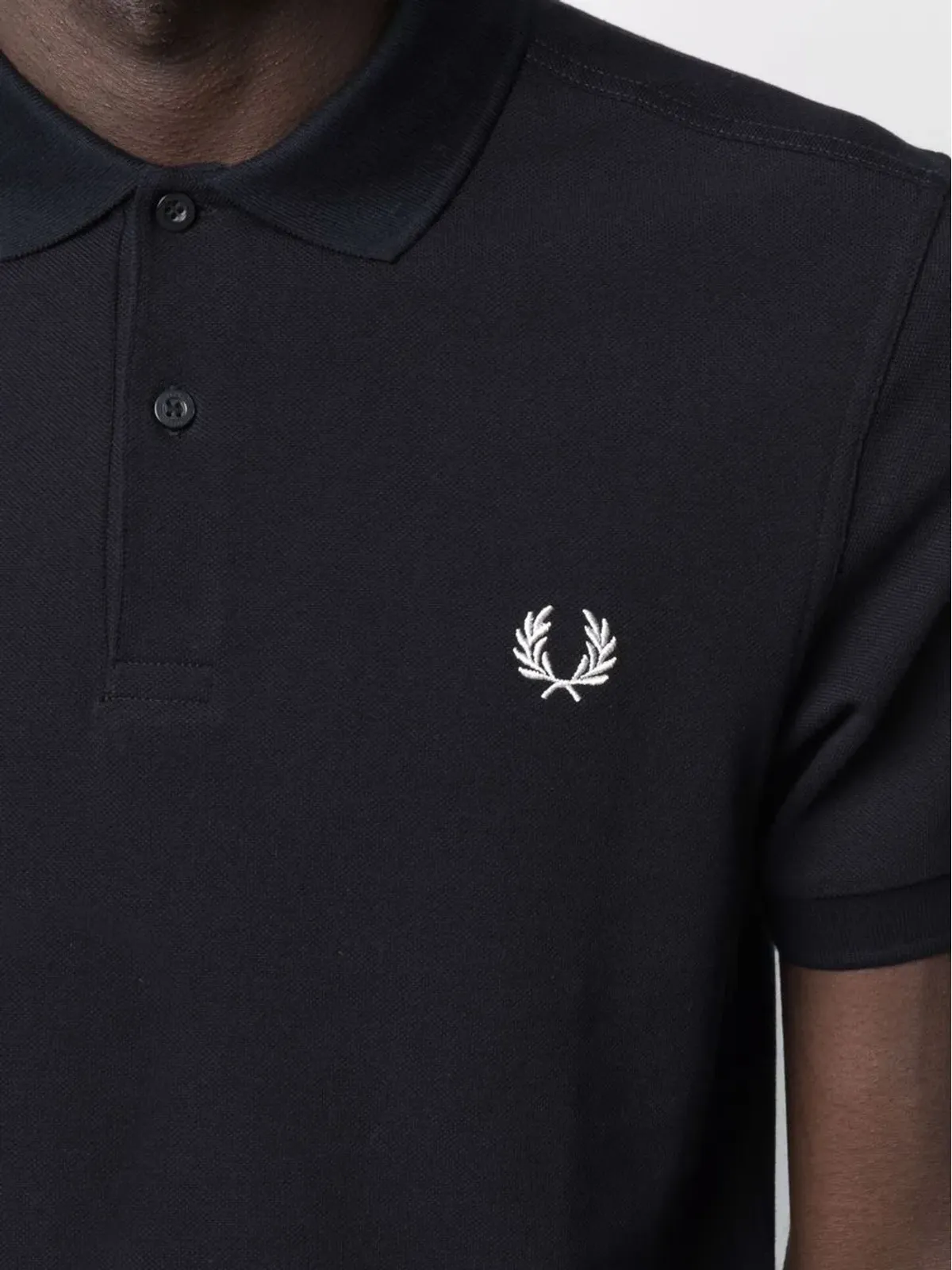 Fred Perry 刺繍ロゴ ポロシャツ ブルー - 画像5