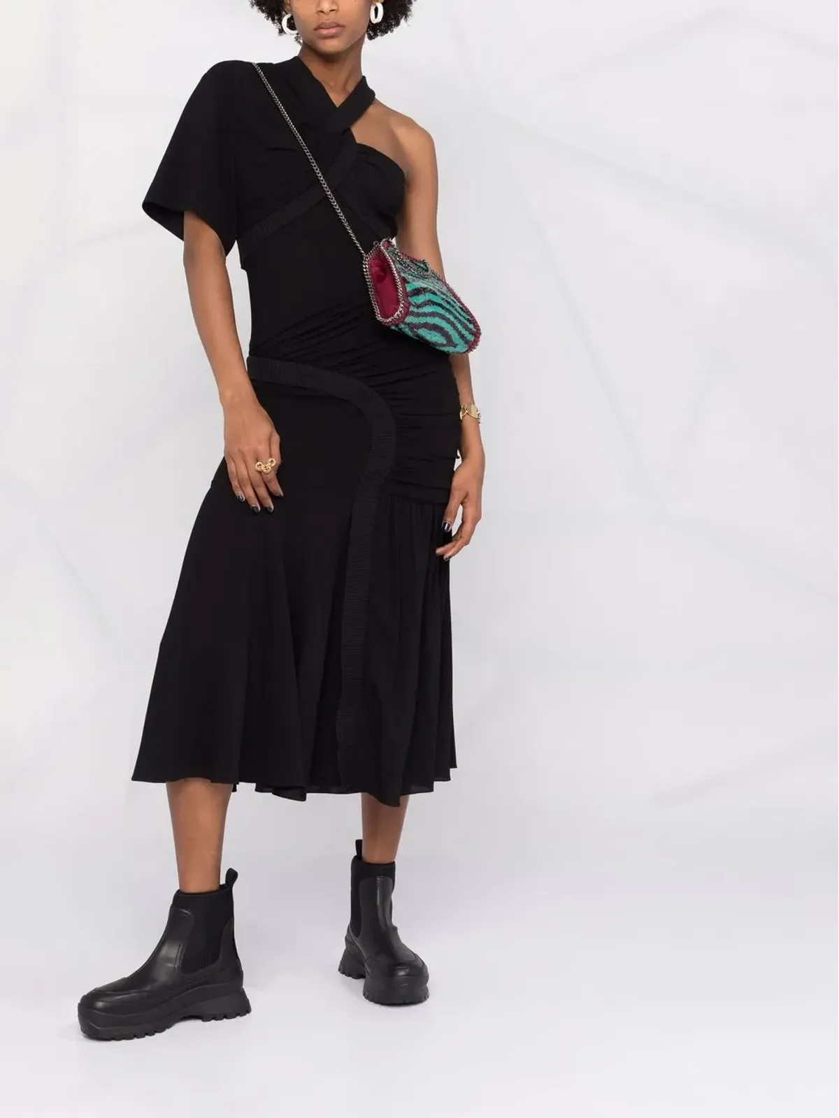 Stella McCartney シングルスリーブ ミディドレス - 画像2