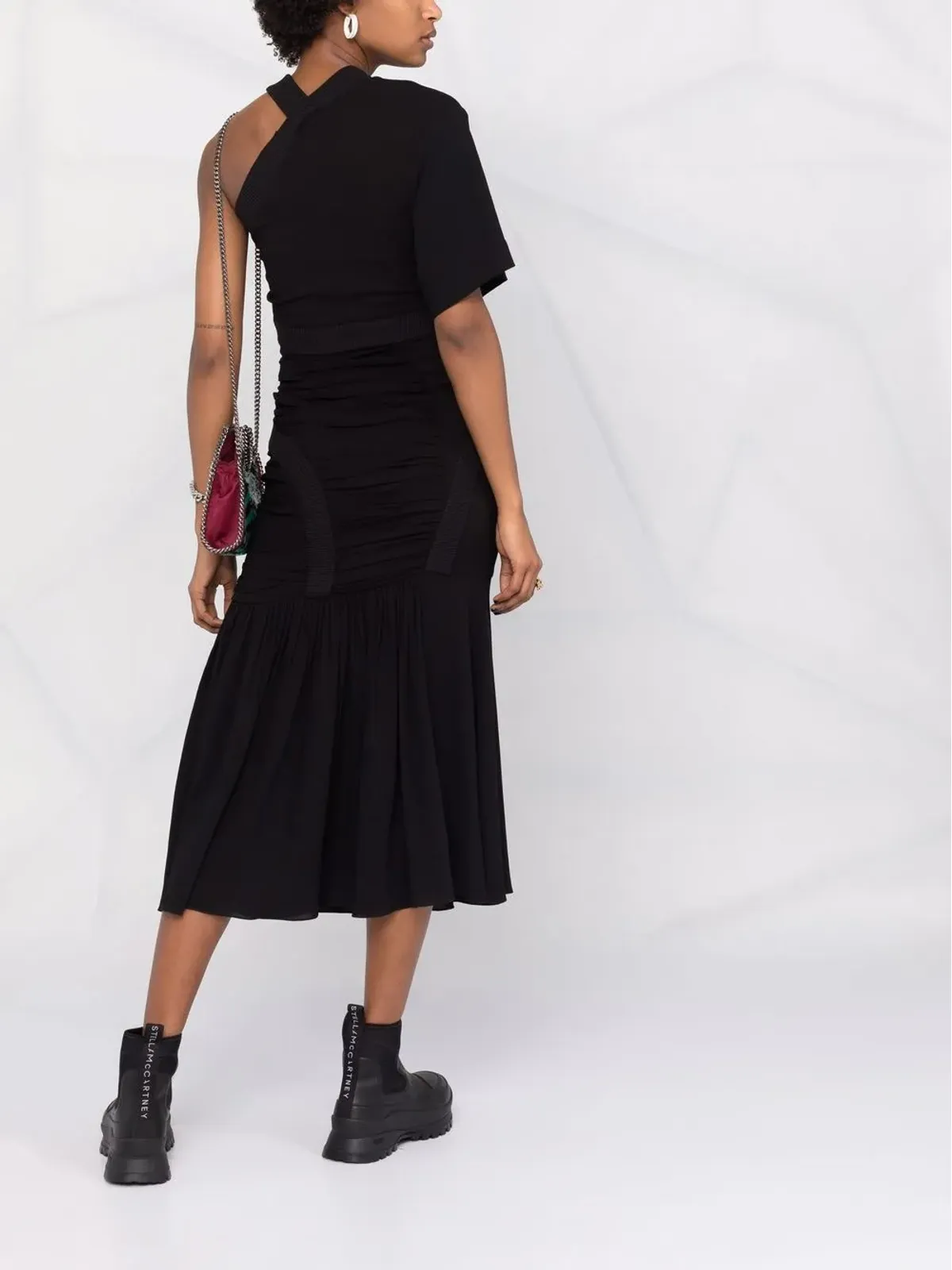 Stella McCartney シングルスリーブ ミディドレス - 画像4