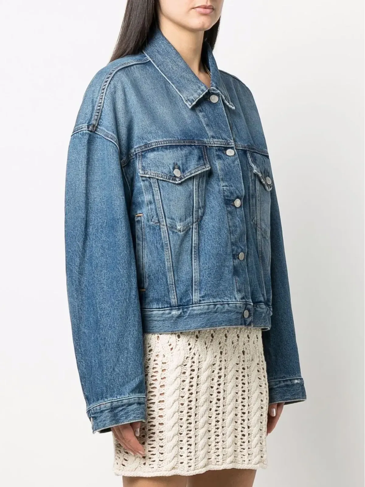 Acne Studios クロップドデニムジャケット - 画像3