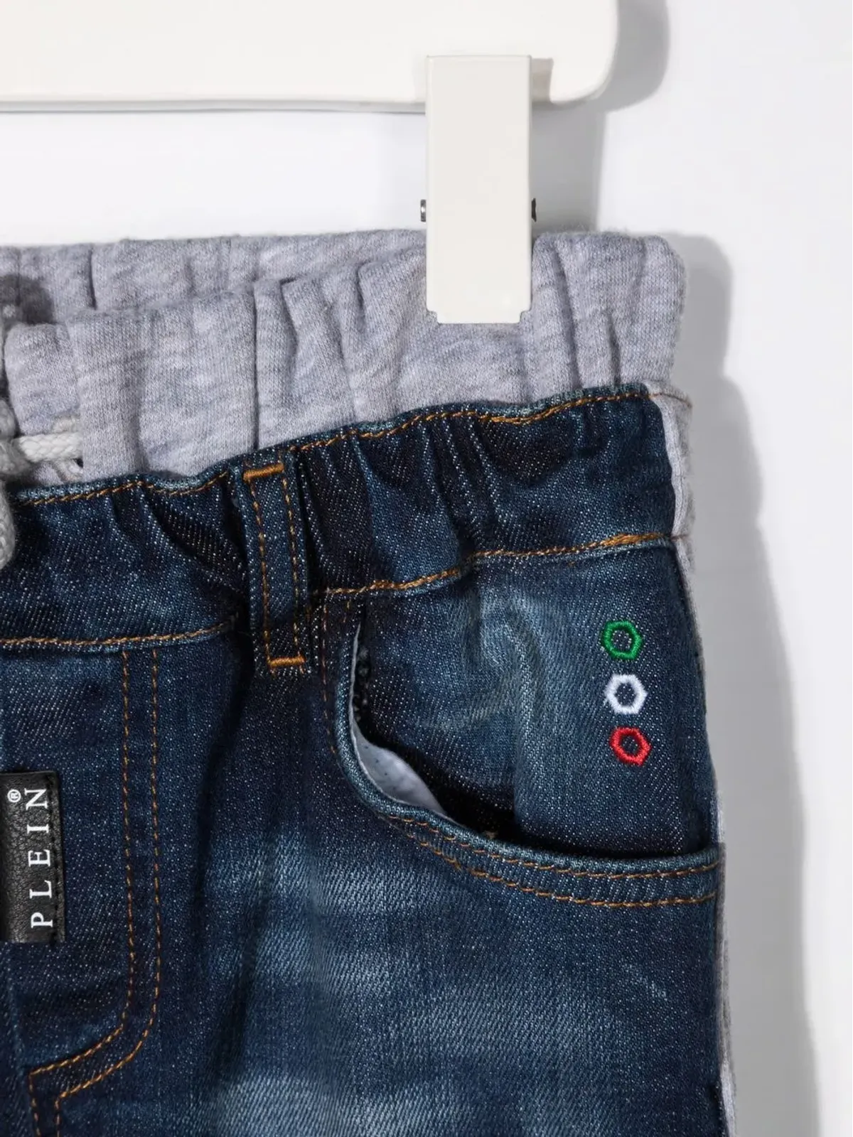 Philipp Plein Junior ドローストリングウエストジーンズ - 画像3