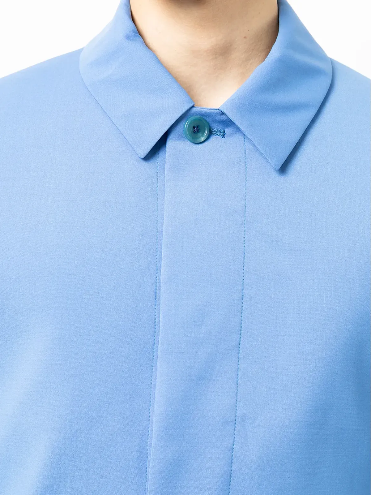 Paul Smith ウールシャツジャケット ブルー - 画像5