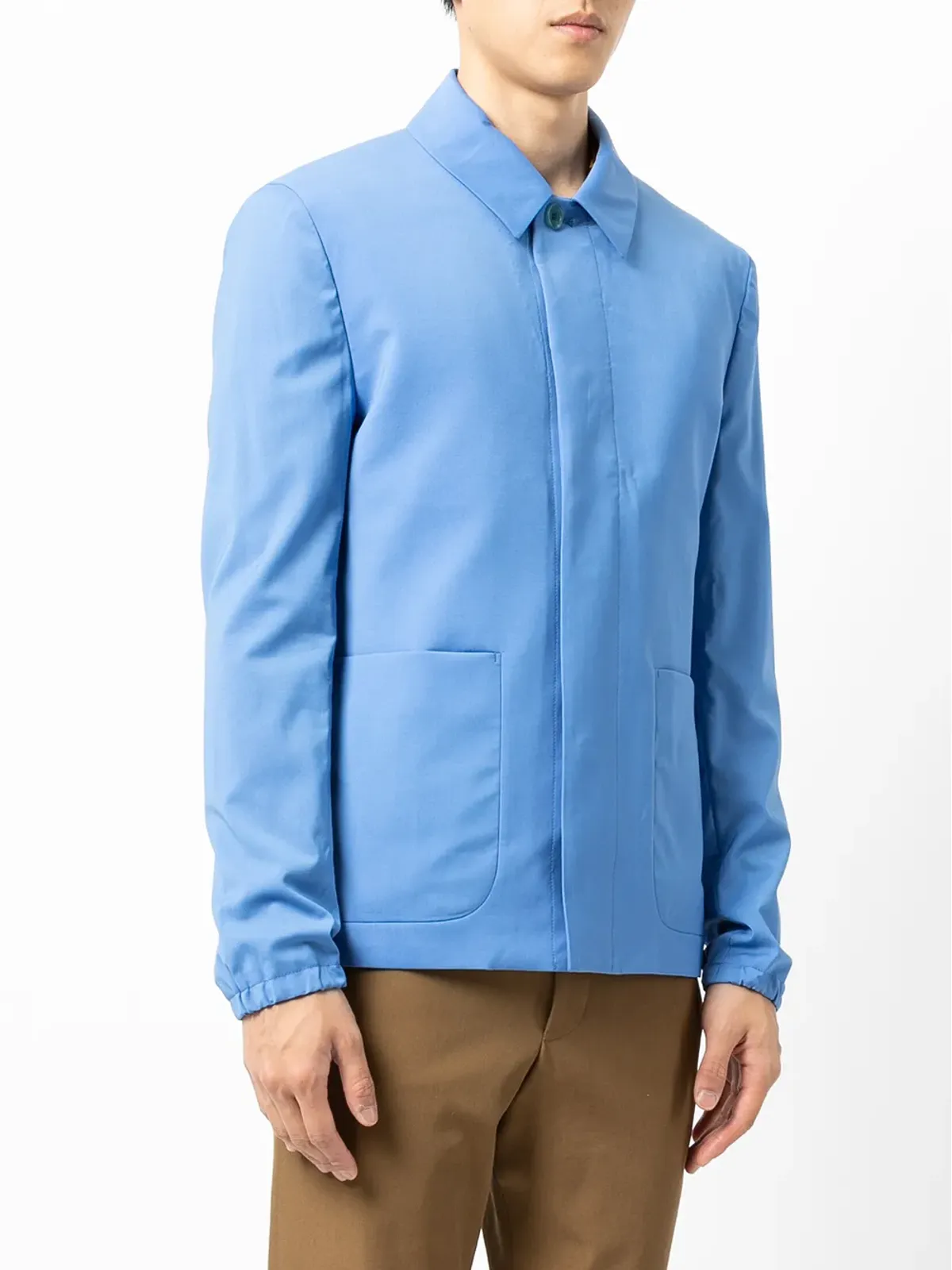 Paul Smith ウールシャツジャケット ブルー - 画像3