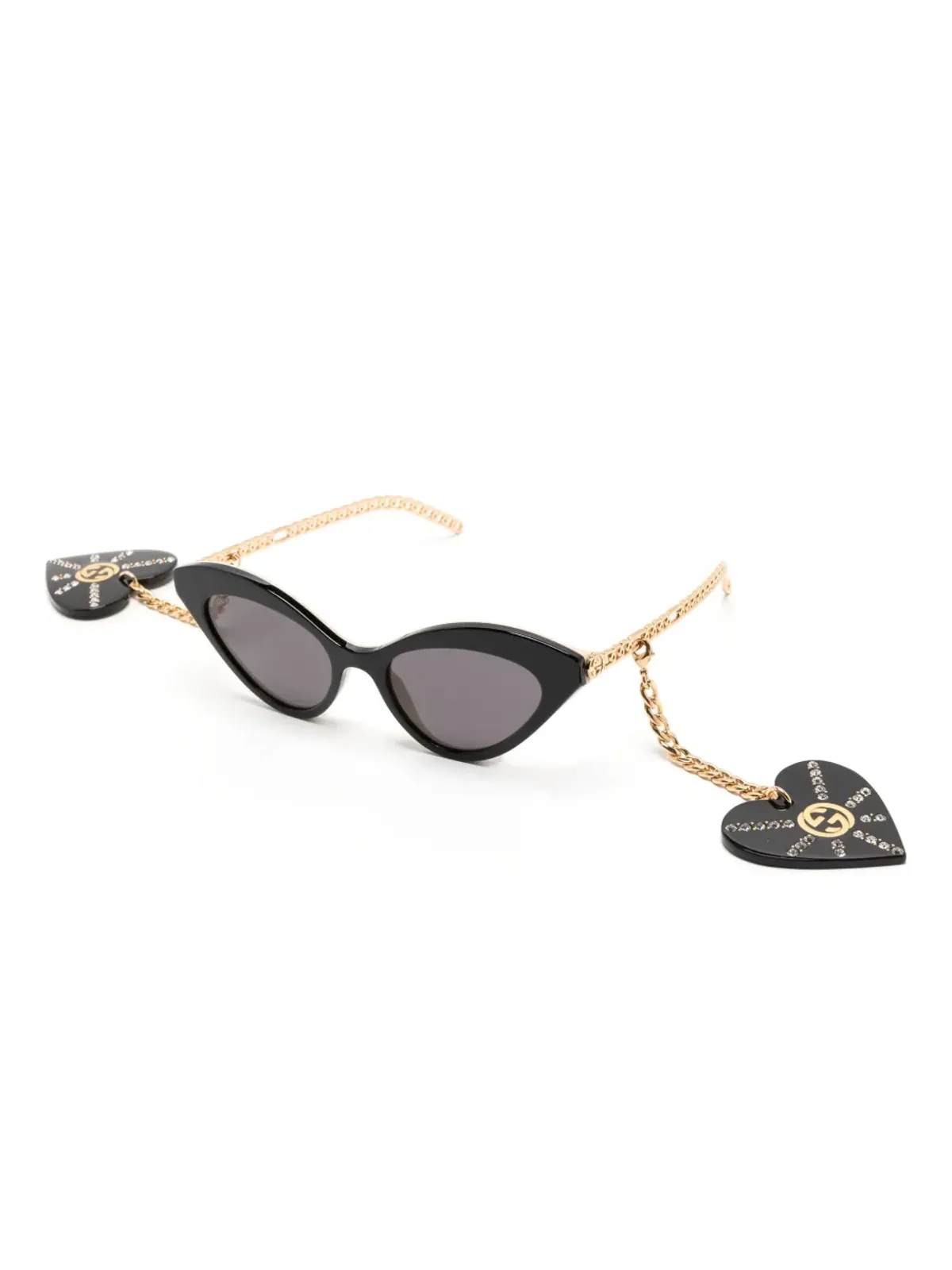 Gucci Eyewear キャットアイ・ティントサングラス - ブラック - 画像2