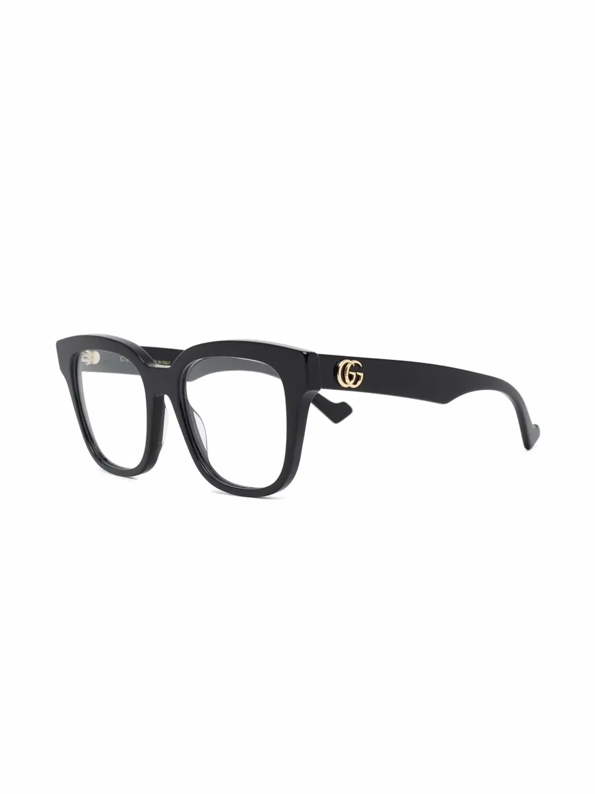 Gucci Eyewear square-frame clear glasses - Black - 画像2