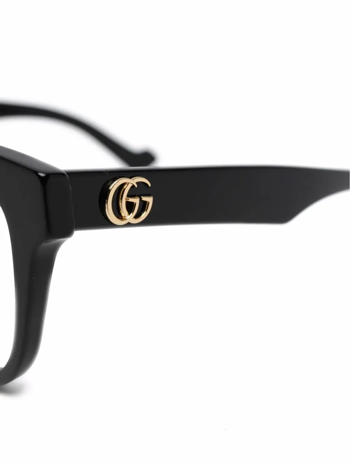 Gucci Eyewear square-frame clear glasses - Black - 画像3