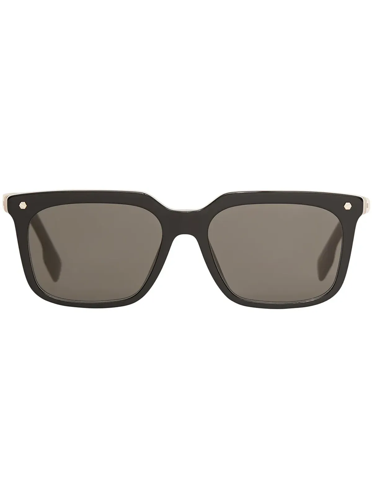 Burberry Eyewear ストライプディテールのスクエアフレーム サングラス - 画像1