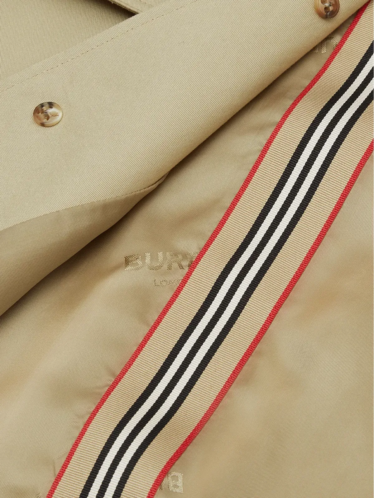 Burberry Kids フード付きギャバジン・トレンチコート - 画像5