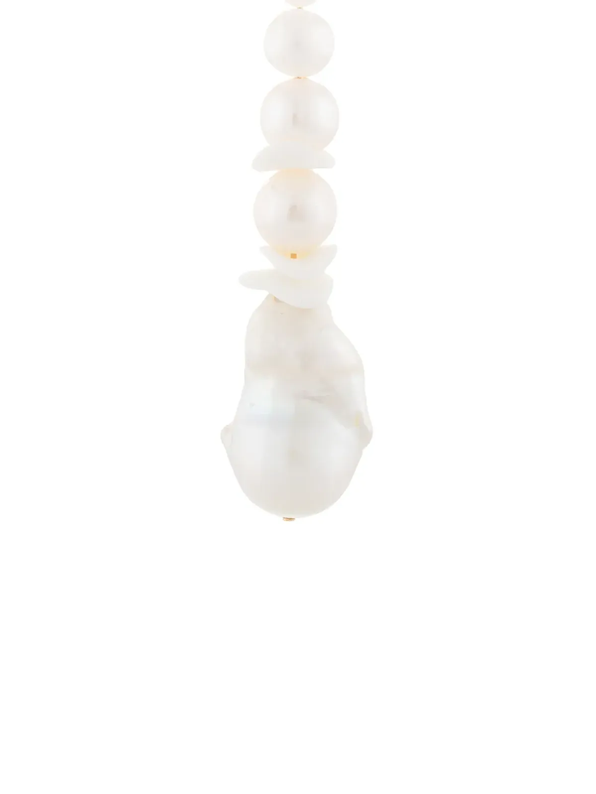 Completedworks クラムプル アシンメトリック ドロップ ピアス - 画像5