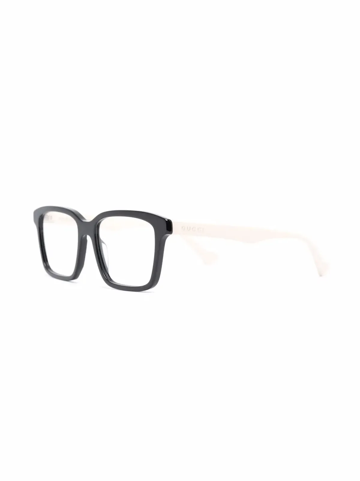Gucci Eyewear 長方形フレーム クリアレンズのメガネ - 画像2