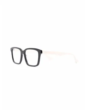 Gucci Eyewear 長方形フレーム クリアレンズのメガネ - サムネイル2