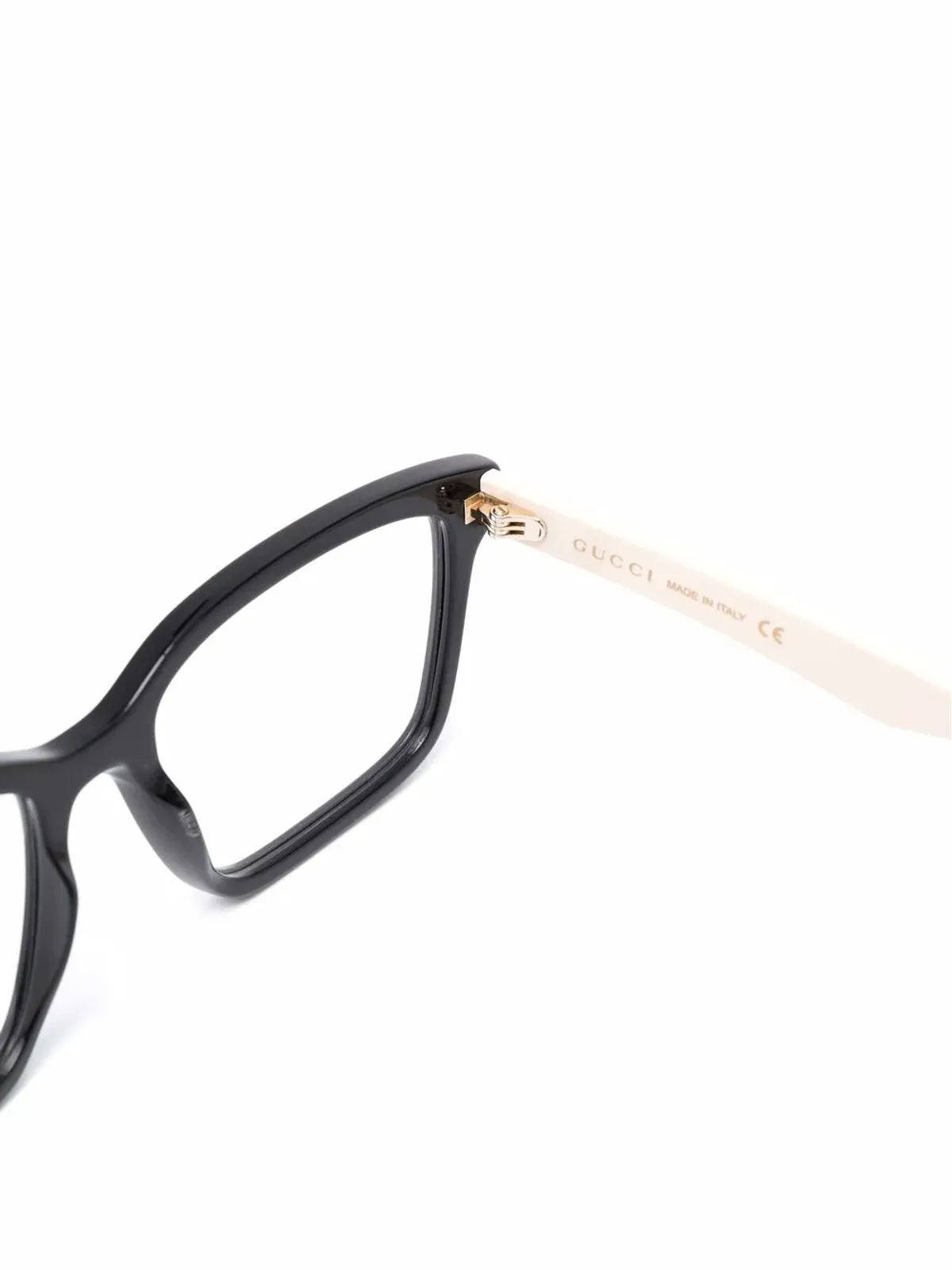 Gucci Eyewear 長方形フレーム クリアレンズのメガネ - 画像3