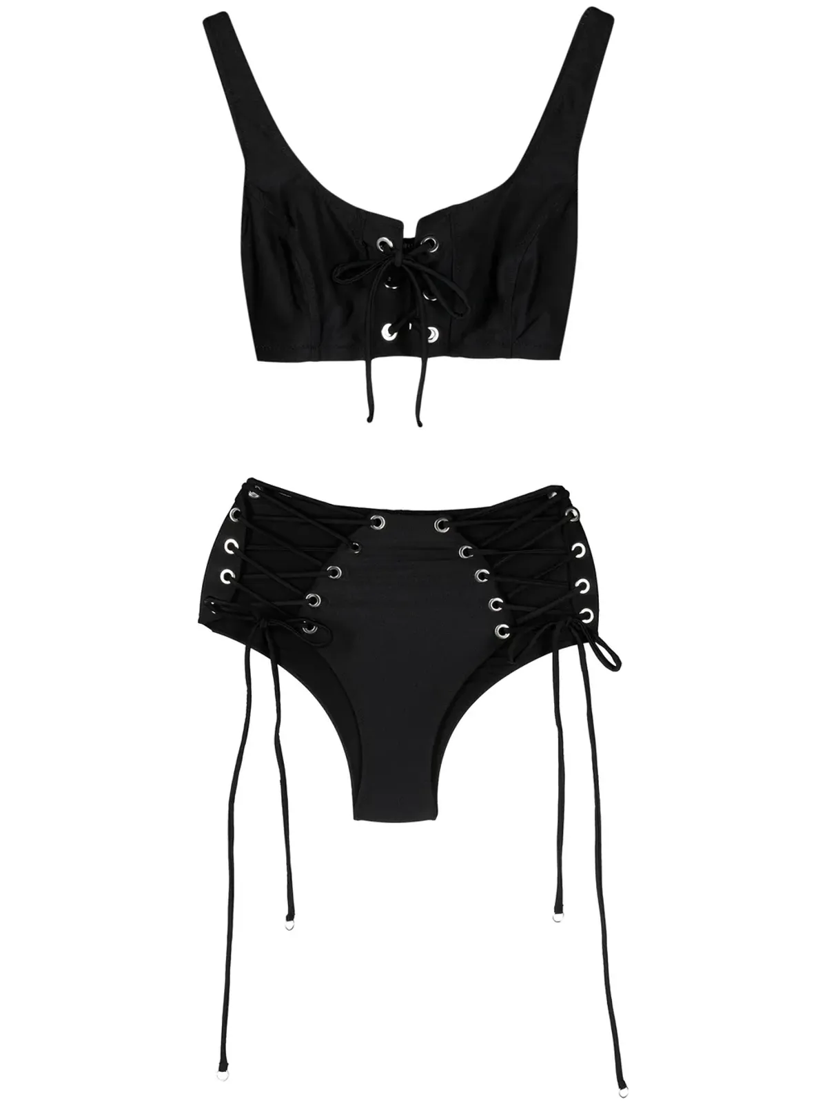 Noire Swimwear ラティスストラップビキニセット - 画像1