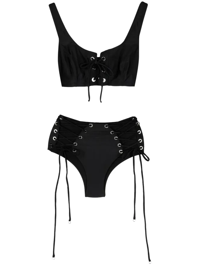 Noire Swimwear Noire Swimwear ラティスストラップビキニセットの商品画像