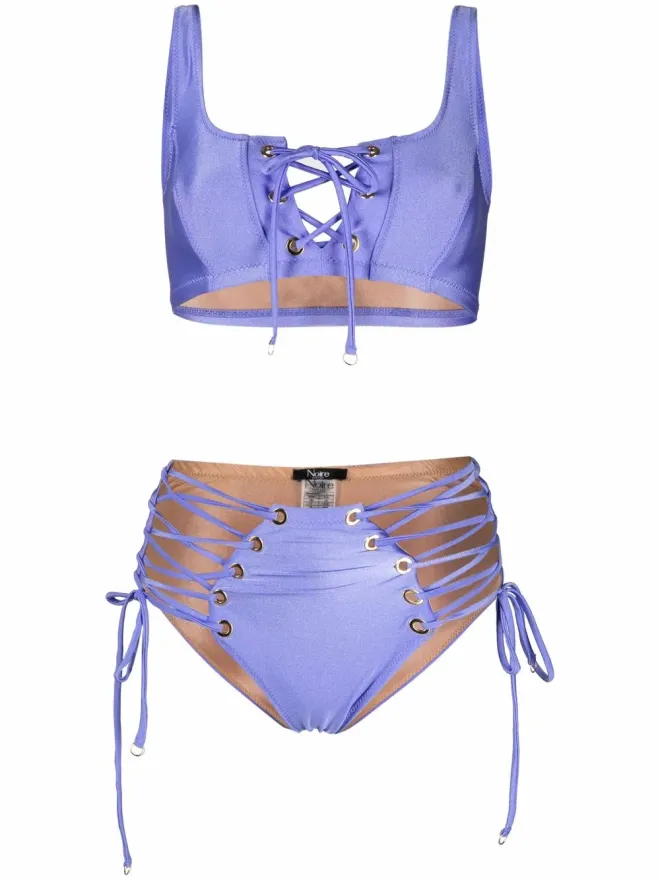 Noire Swimwear Noire Swimwear レースアップ2点ビキニの商品画像