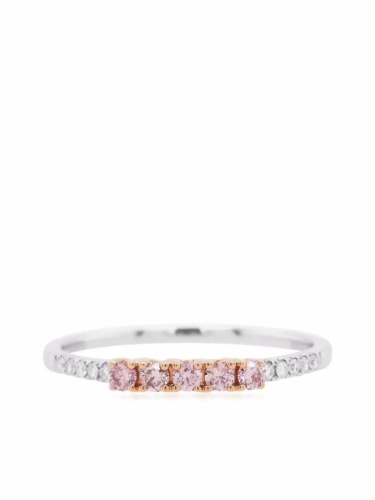 HYT Jewelry 18Kゴールド アーガイル ピンク ダイヤモンド エンゲージメントリング - 画像3