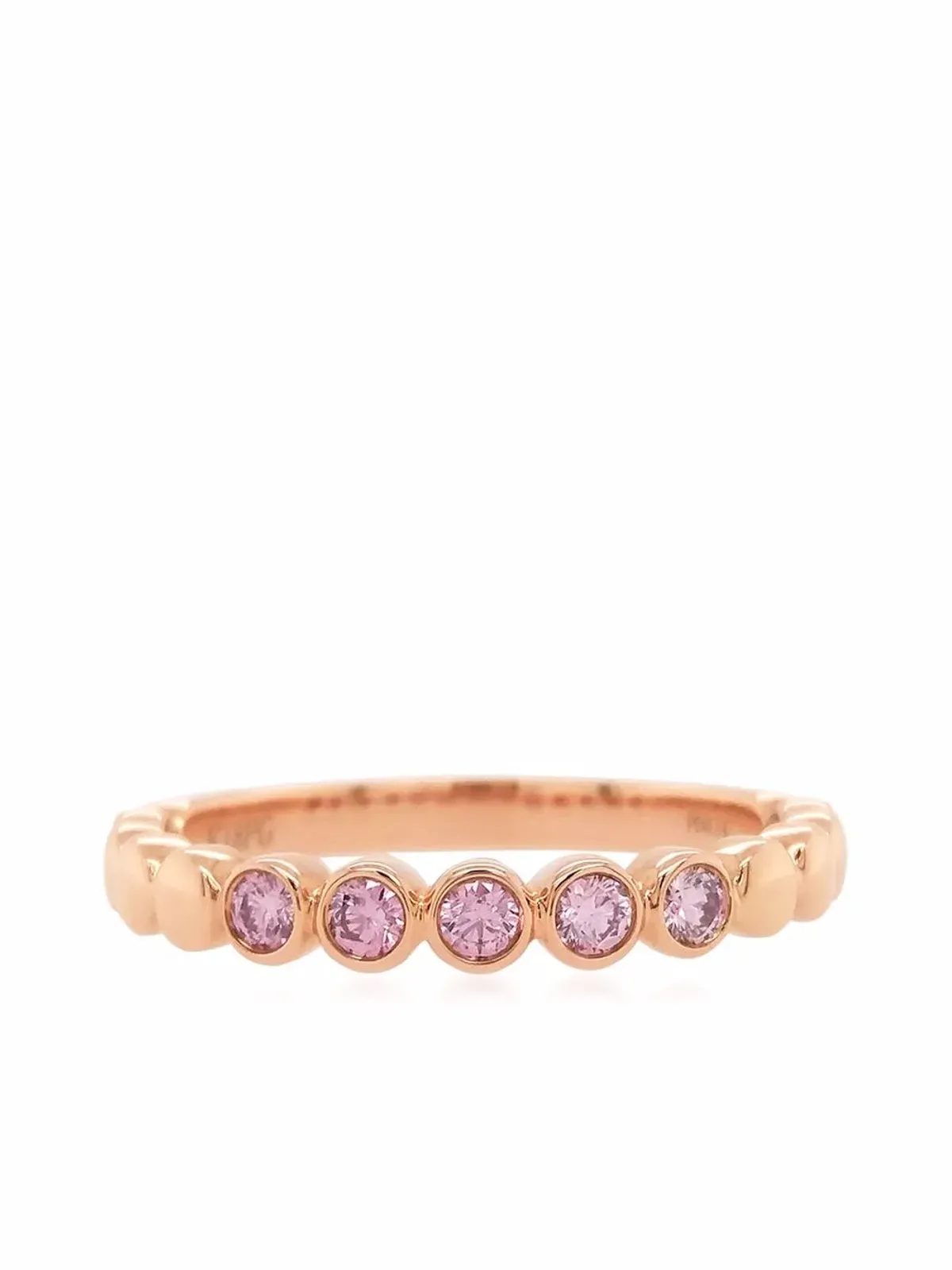 HYT Jewelry 18kt ローズゴールド アーガイル ピンク ダイヤモンド リング - 画像3