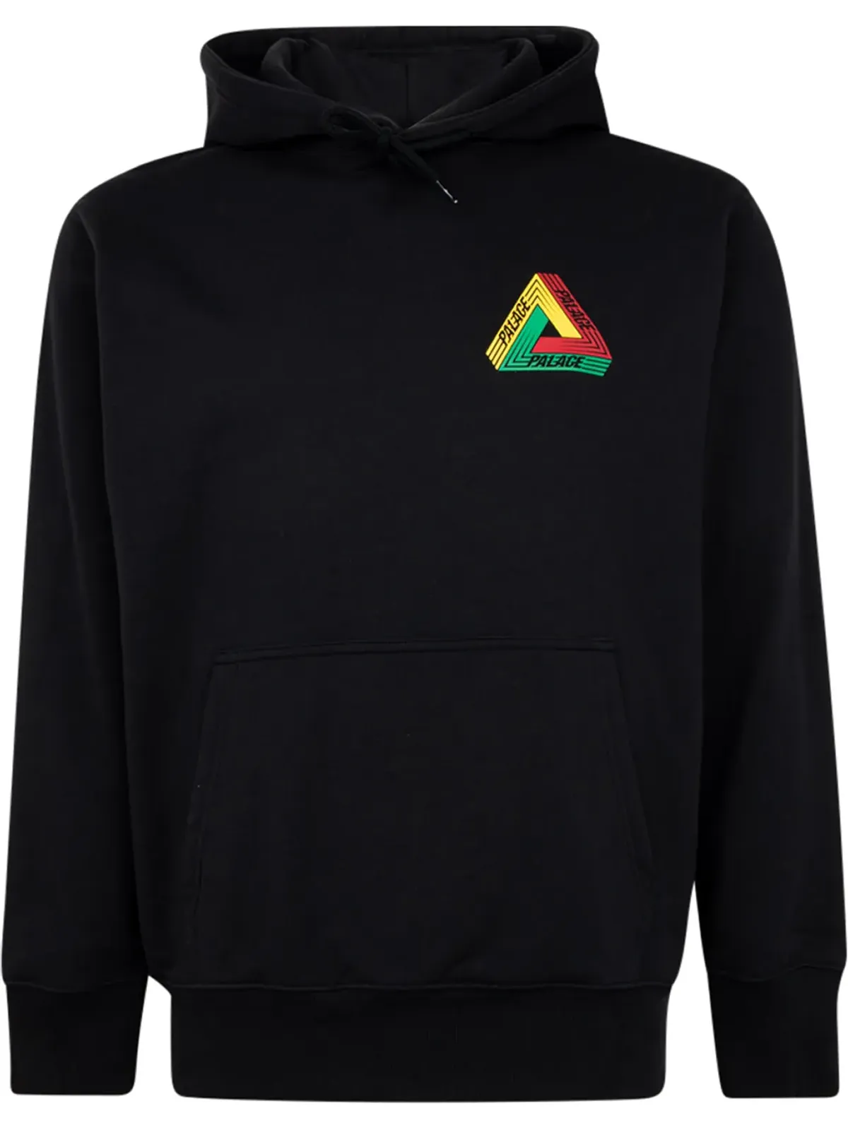 Palace トライダート ブラック ドローストリング フーディ - 画像1