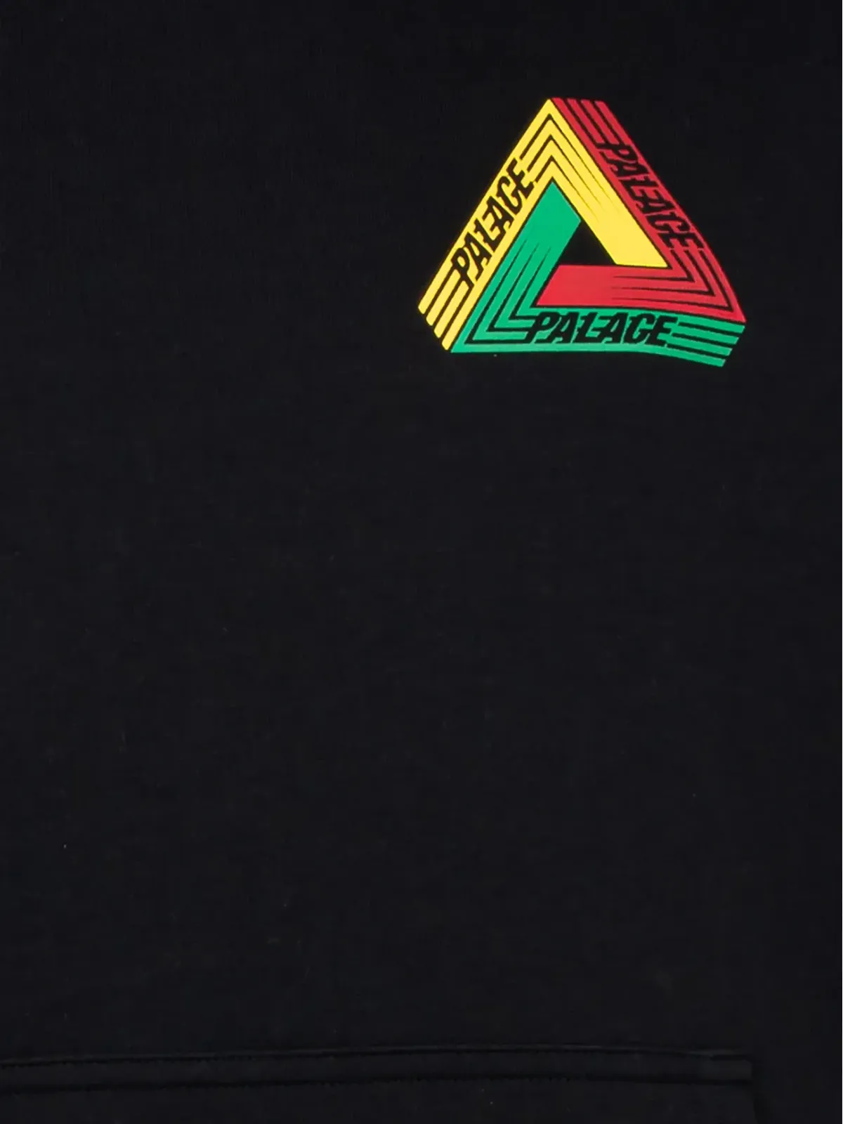 Palace トライダート ブラック ドローストリング フーディ - 画像3