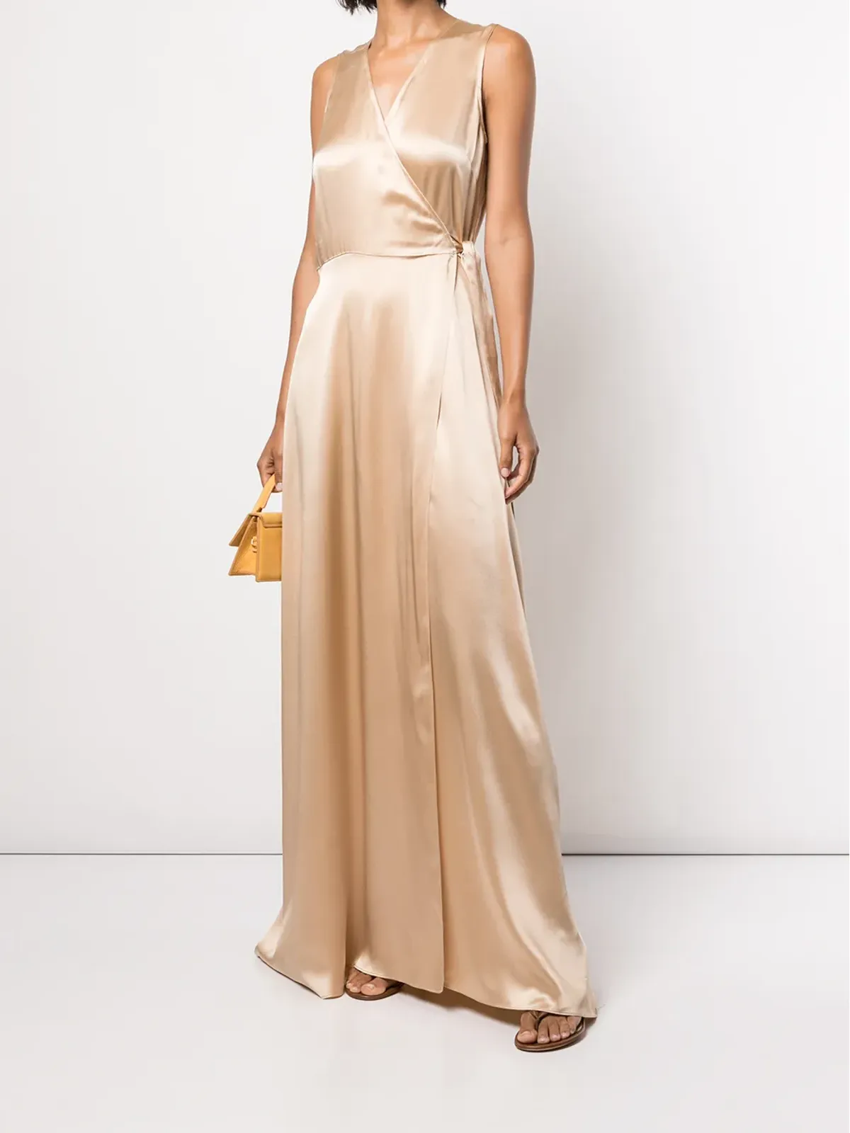 VOZ Frontwards wrap dress - Gold - 画像2