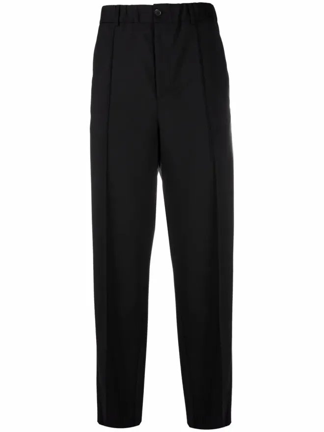 Valentino Garavani Valentino Garavani ブラックのテーラードストレートパンツの商品画像