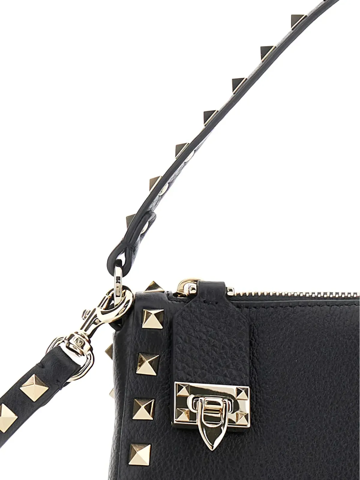 Valentino Garavani ロックスタッド レザー クロスボディバッグ - 画像3