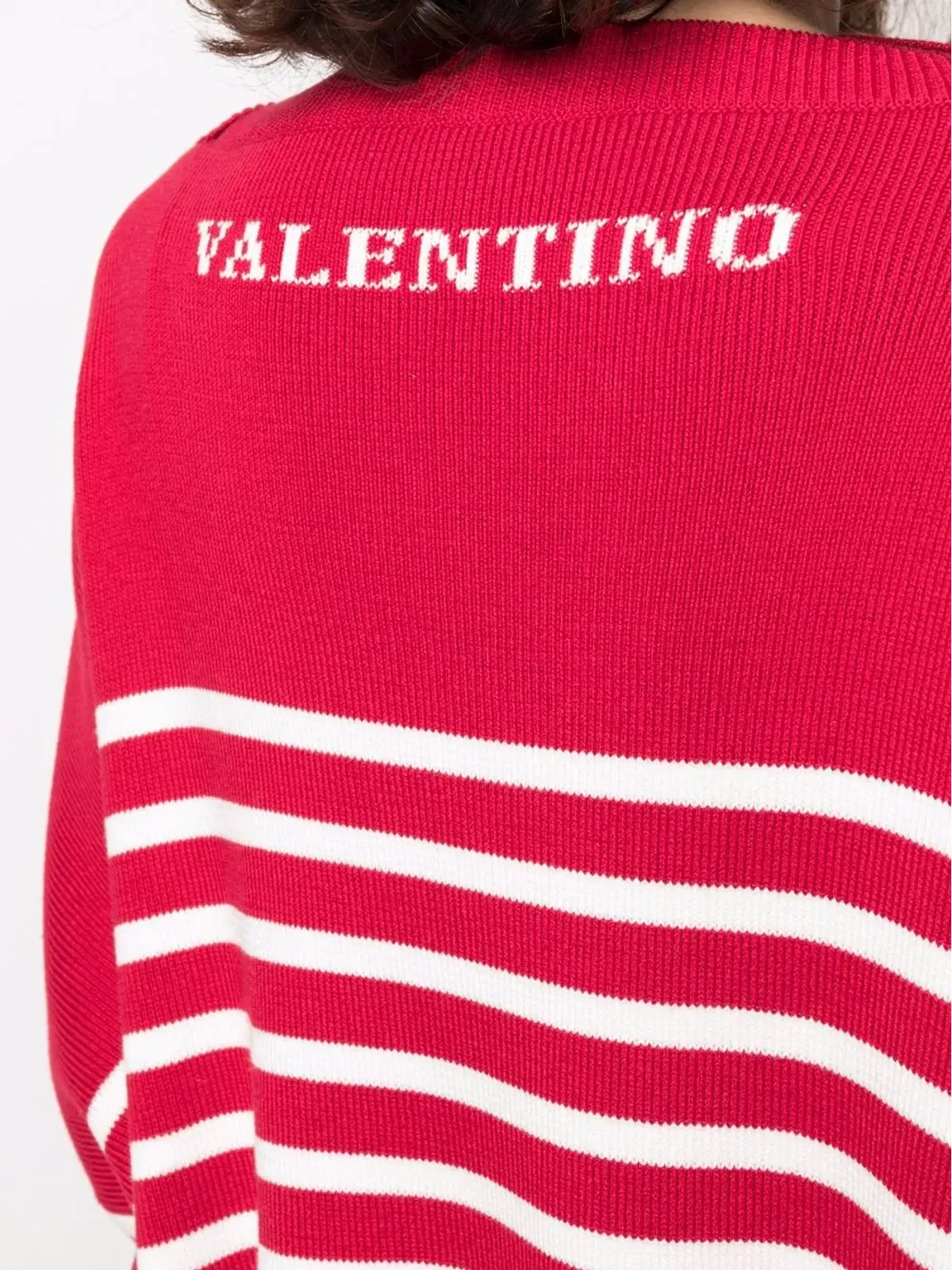 Valentino Garavani 横縞ニットセーター - 画像5