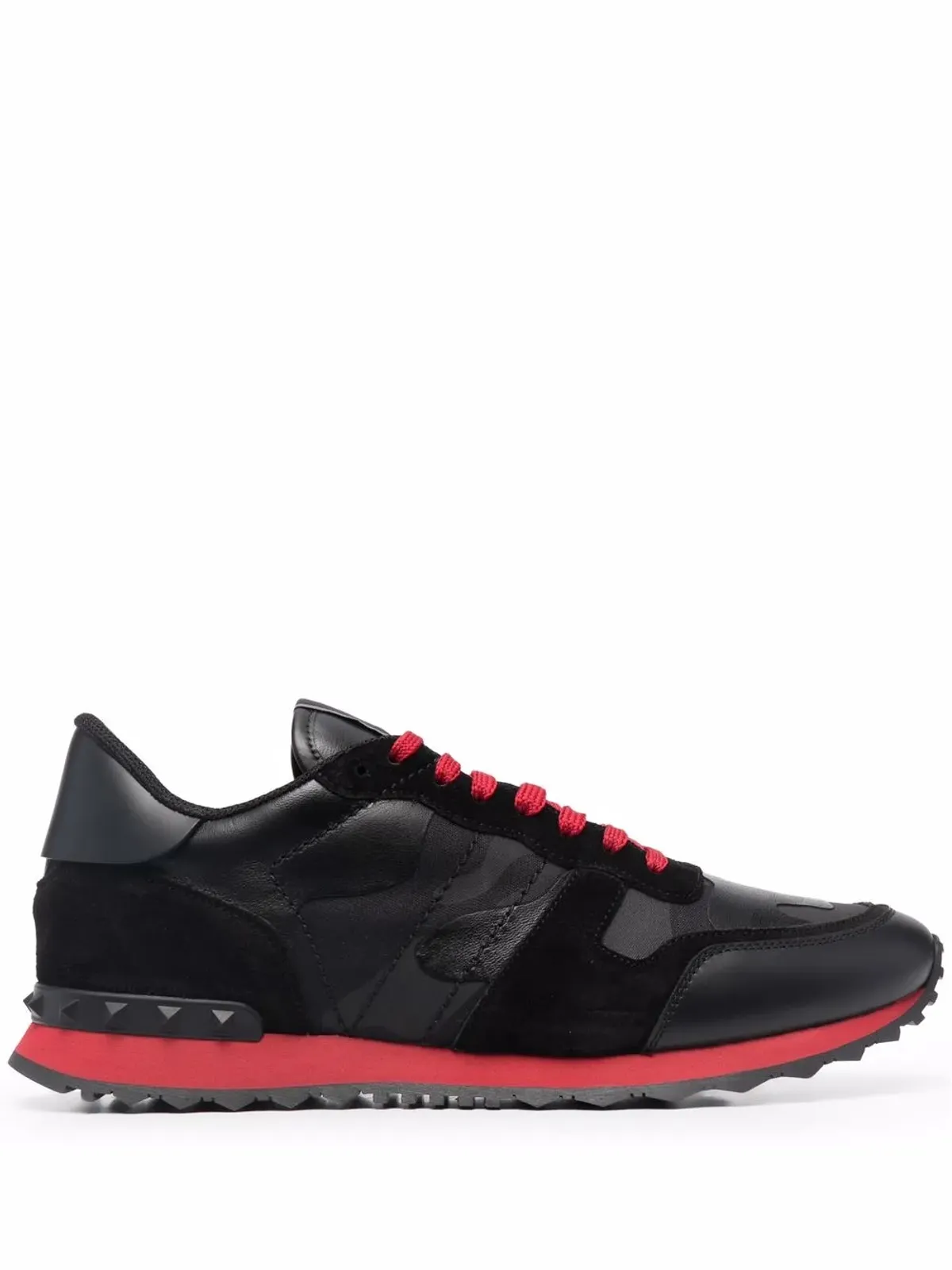Valentino Garavani カモフラージュ ノワール ロックランナー スニーカー - 画像1