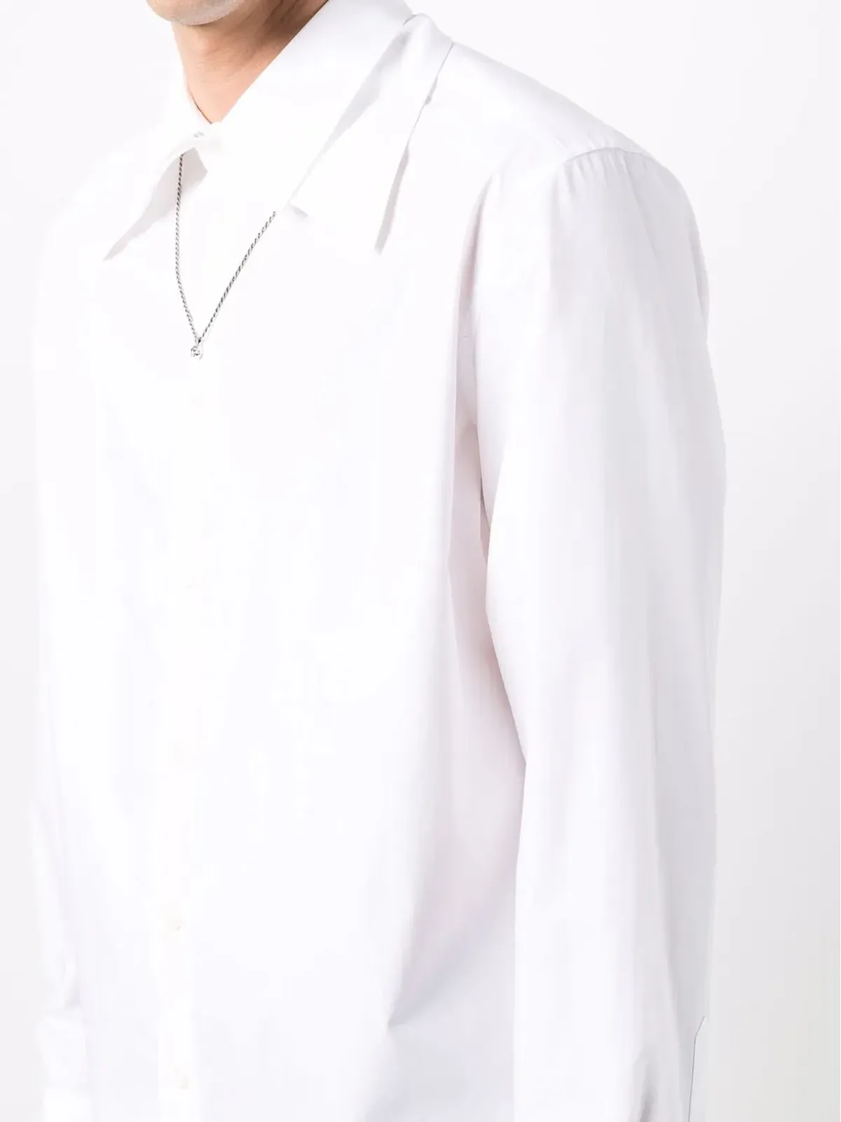 Valentino Garavani スプレッドカラー コットンポプリン シャツ - 画像5