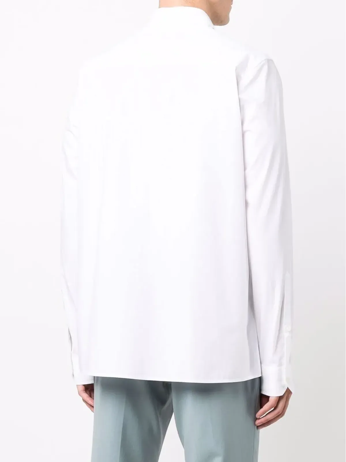 Valentino Garavani スプレッドカラー コットンポプリン シャツ - 画像4