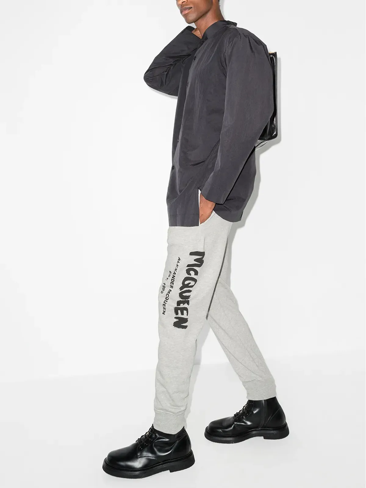 Alexander McQueen グラフィティプリント トラックパンツ - 画像5