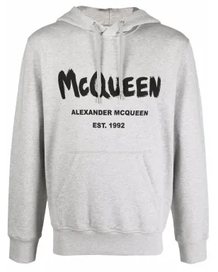 Alexander McQueen ロゴプリントフーディー - サムネイル1