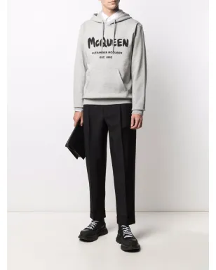 Alexander McQueen ロゴプリントフーディー - サムネイル2
