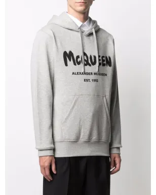 Alexander McQueen ロゴプリントフーディー - サムネイル3