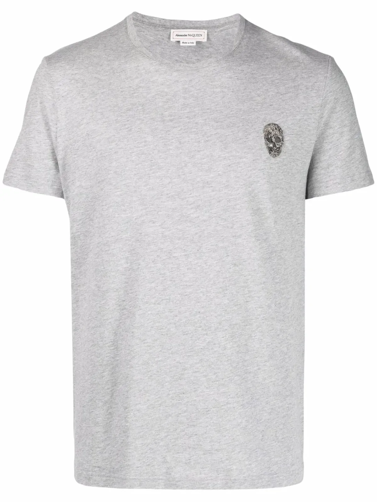 Alexander McQueen スカルパッチ コットン Tシャツ - 画像1