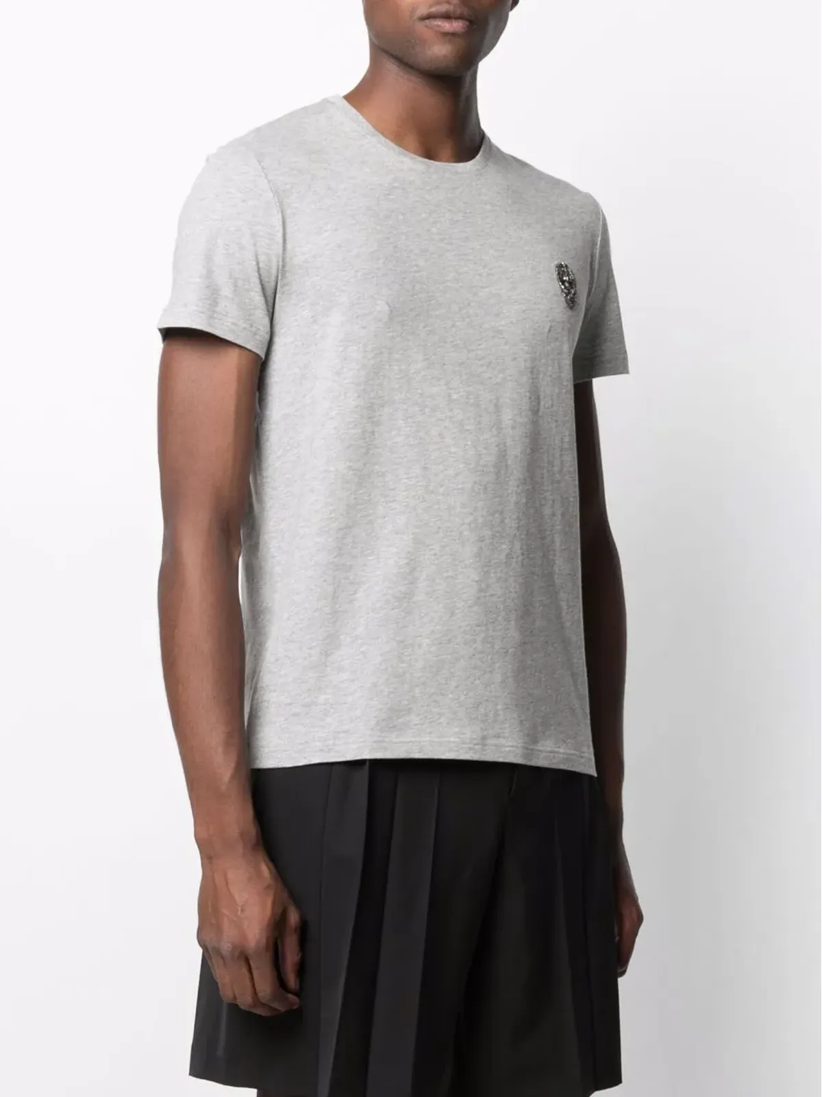 Alexander McQueen スカルパッチ コットン Tシャツ - 画像3